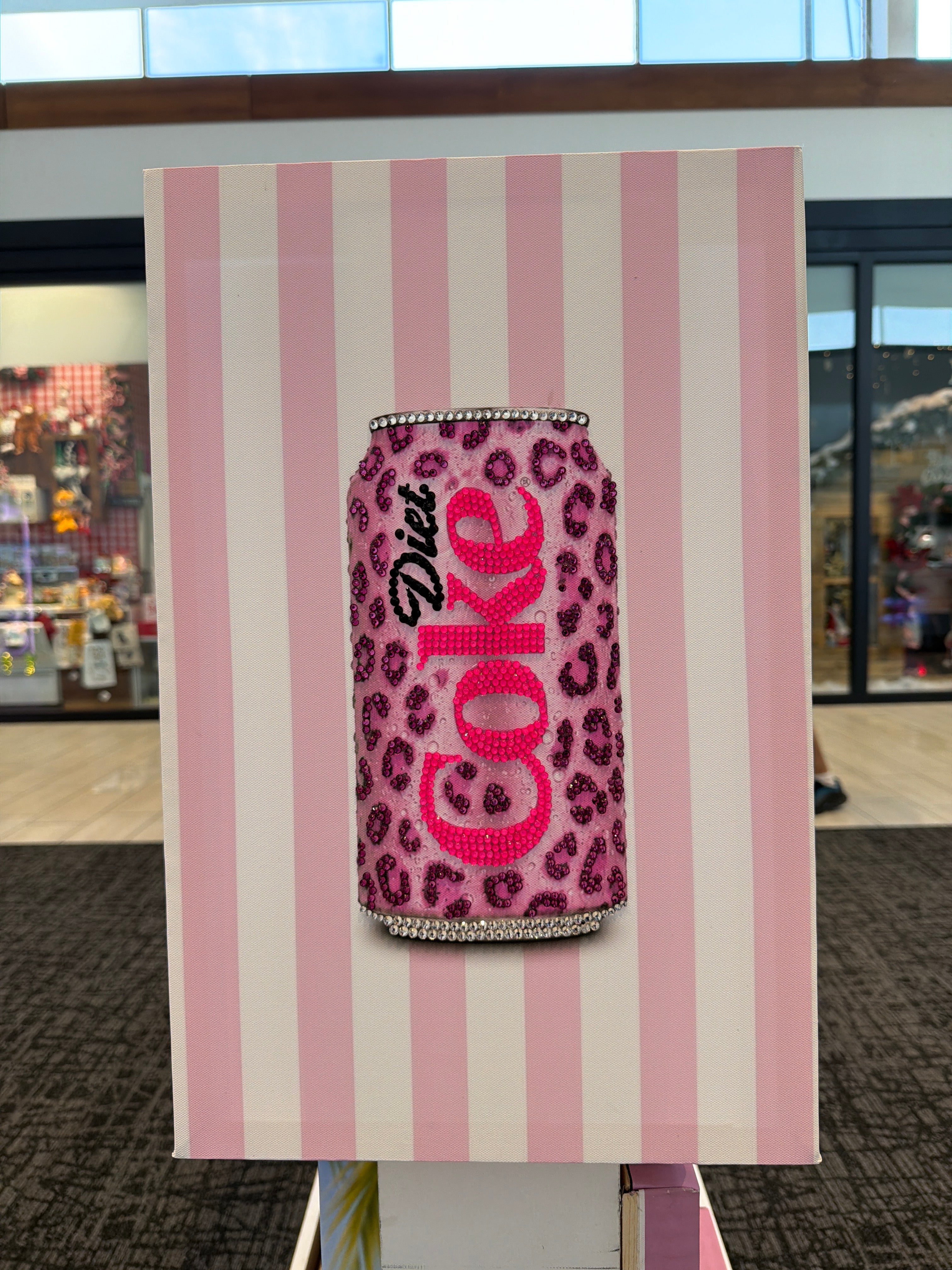 Pink ceetah diet coke pre done