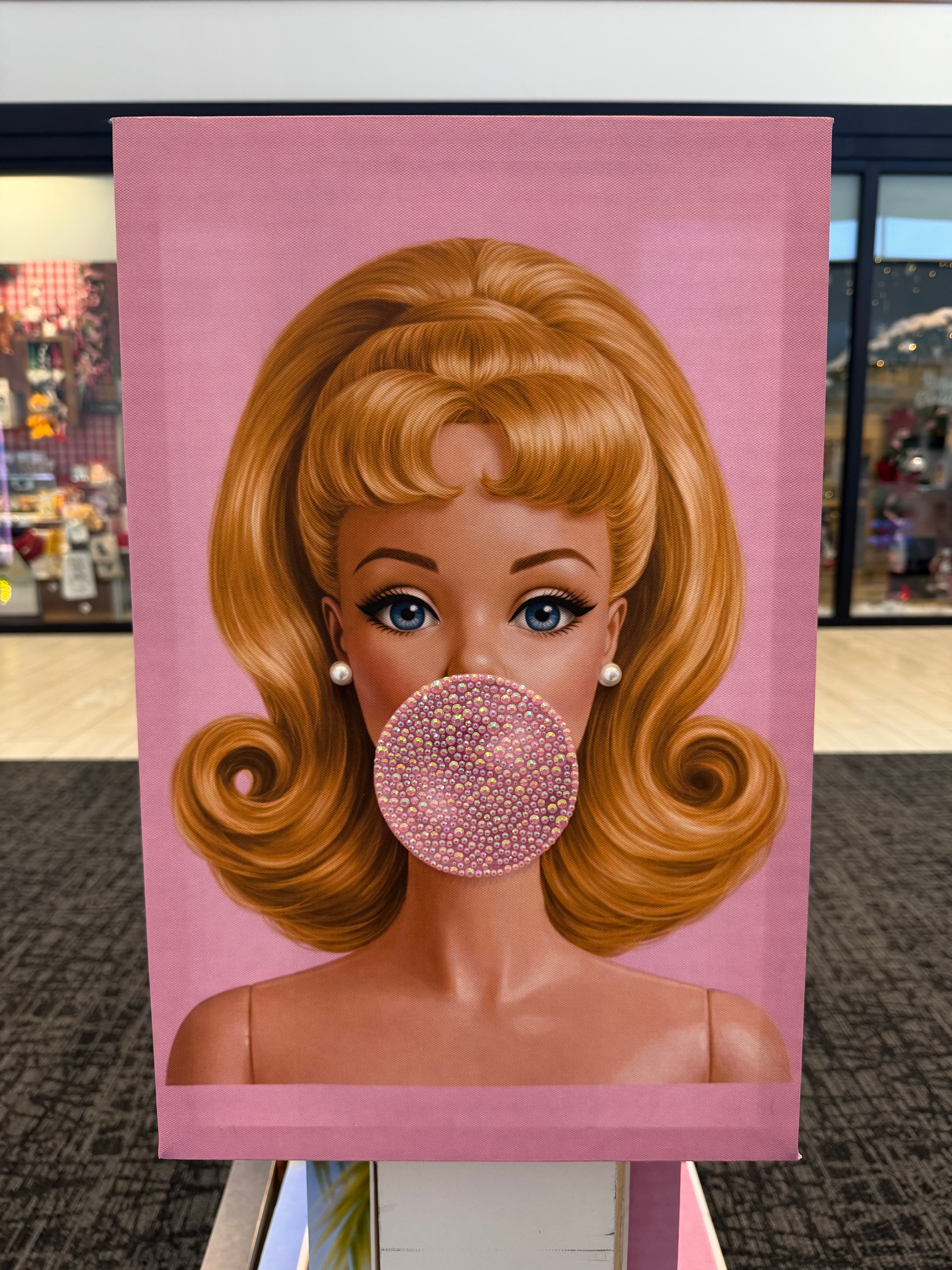 White Barbie-Blue