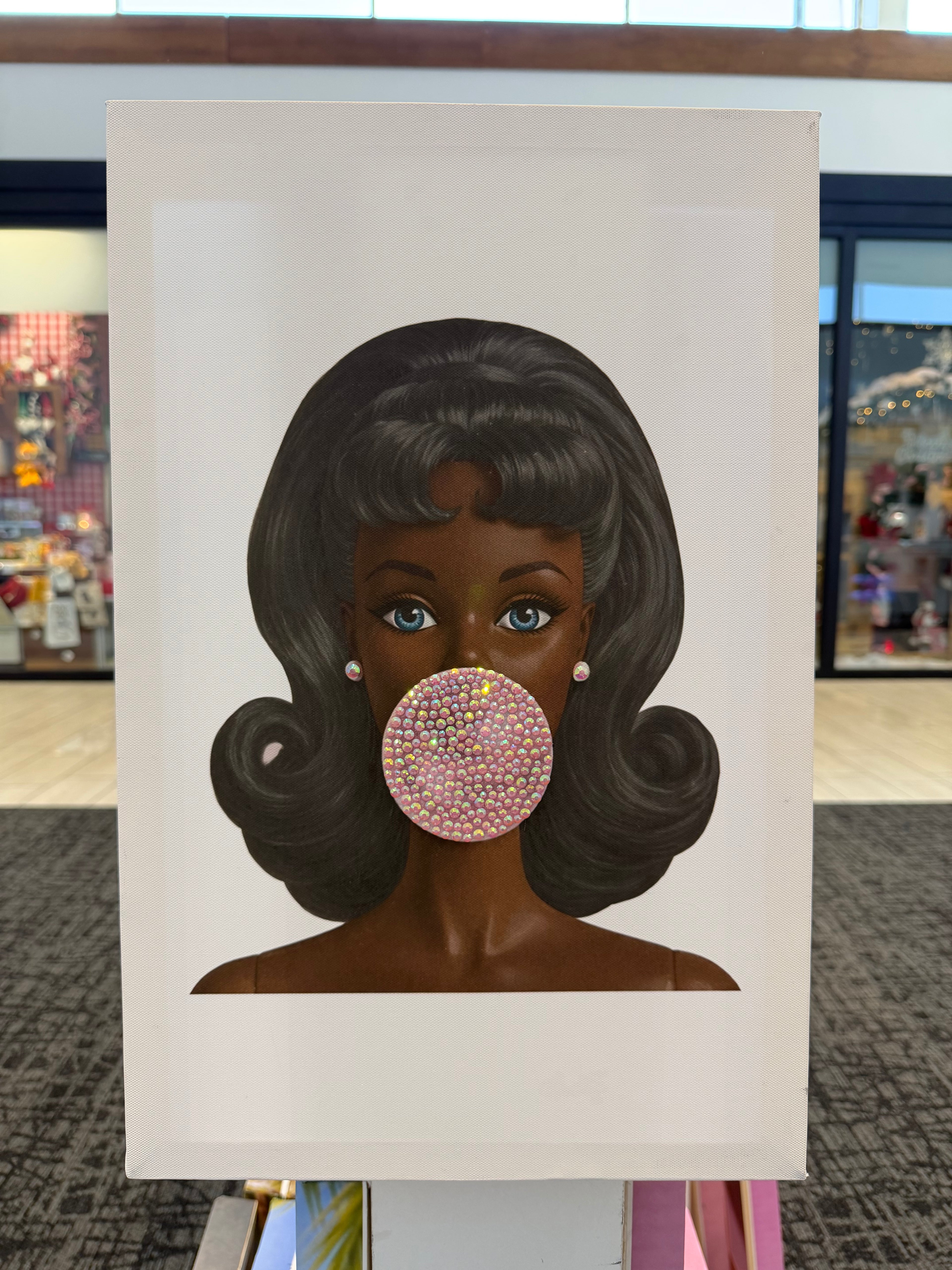 Black Barbie-Blue